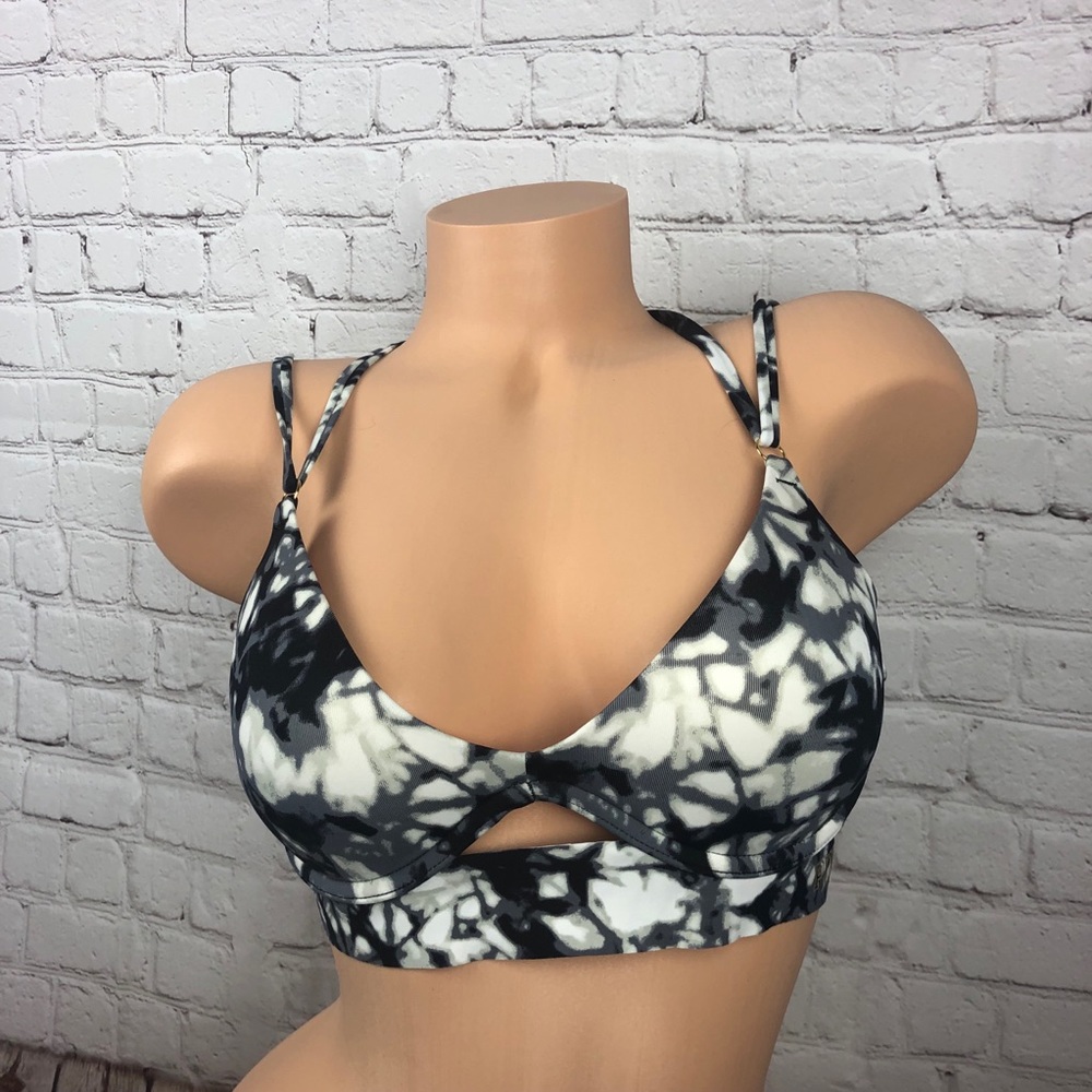 VS Pink Bonded Scoop Push Up Sports Bra Tie dye - Picture 2 of 5